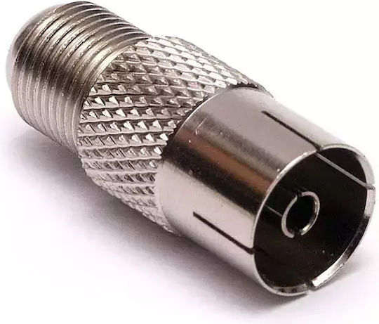 Converter F-Connector female to F-Connector female Silver 1pcs MDM-0601-2