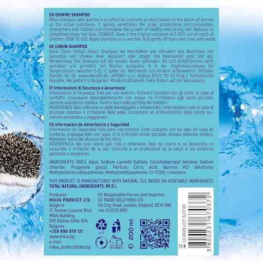 Milva Шампоан against Hair Loss for Добре Hair 1x200ml