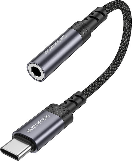 Borofone Konverter USB-C männlich zu 3.5mm weiblich Gray 1Stück 35433