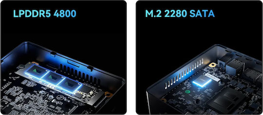 Minisforum UN100L Мини PC (N-Series N100/16GB DDR5/512GB SSD/W11 Pro)