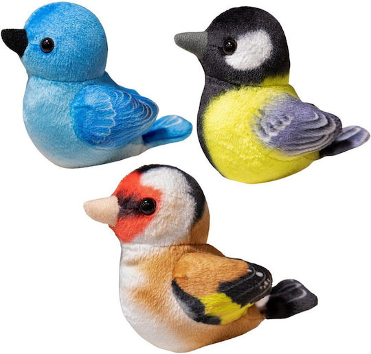 Small Blue Plush Bird Tit Finch 10cm
