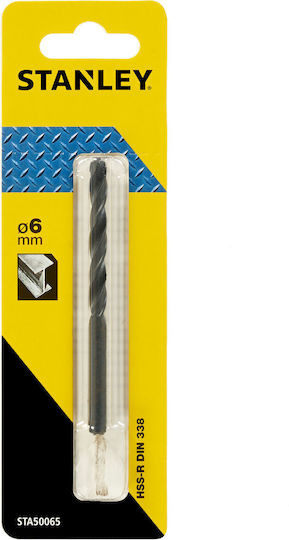 Stanley Diamantbohrer HSS mit Zylindrischem Schaft für Metall 6mm / 57x93mm