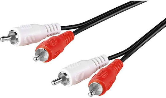 Nedis Kabel RCA-Stecker - RCA-Stecker 1.5m CAGP24200BK15