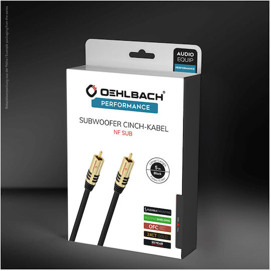 Oehlbach NF Sub Kabel RCA-Stecker - RCA-Stecker 3m