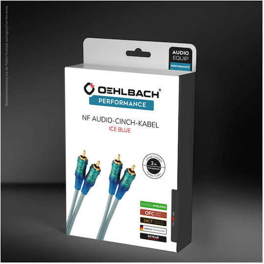 Oehlbach Cable RCA male - RCA male 3m D1C92023
