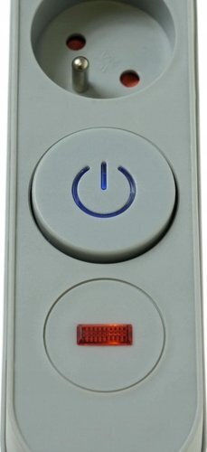 Plastrol Power Strip Safety 5 Sockets with Switch and Cable 3m Gray