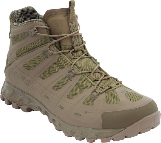 Aku Military Ankle Boots Selvatica Tactical Mid Gtx Waterproof with Membrane Gore-Tex Mesh Beige