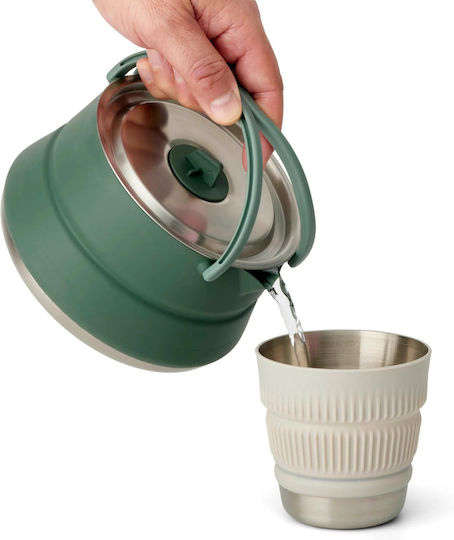 Detour Stainless Steel Collapsible Πτυσσομενος Βραστηρας 1.6l Sea To Summit 104518 Πράσινο
