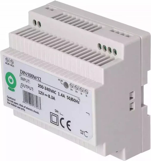 12V 100W 8.3A Hutschienen-Netzteil