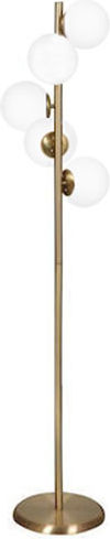 Heronia Floor Lamp H305xW65cm. with Socket for Bulb E14 Gold