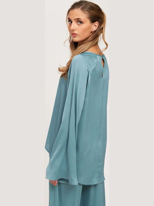 Women's Blouse Stone Blue