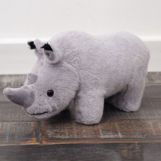 Jucărie De Plus Rinocer Gri Animal De Pluș Pentru Îmbrățișat 30cm