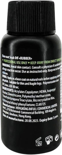 Uno Professional Base Coat / Top Coat για Ημιμόνιμα Βερνίκια Rubber 50ml