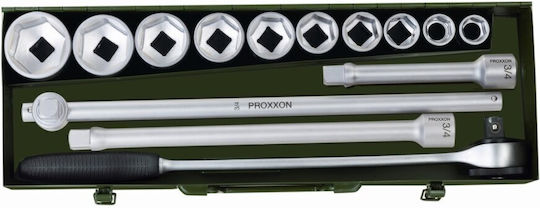 Proxxon 3/4 Zoll Steckschlüsselsatz 15-tlg