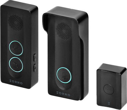 Orno Wireless Audio Intercom Set Black