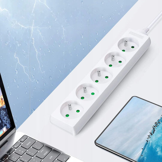 LTC Steckdosenleiste 5 Positionen mit Kabel 1.5m