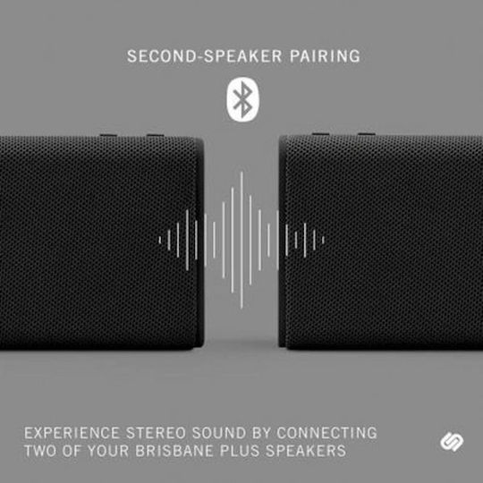 Urbanista Brisbane Plus Bluetooth Speaker 16W with Battery Life up to 60 hours Midnight Black
