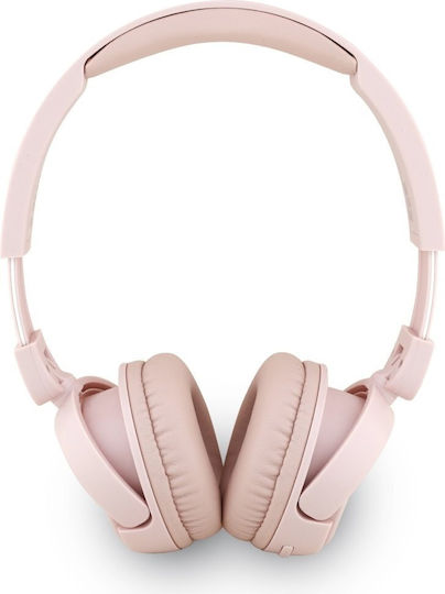 Guess Script Metal Logo Kabellos / Kabelgebunden Am Ohr Kopfhörer mit 30 Stunden Betriebszeit Rosa