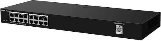 Ruijie RG-ES200 Verwaltet L2 Switch mit 16 Ports Gigabit (1Gbps) Ethernet