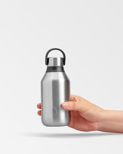 Chilly's Series 2 Μπουκάλι Θερμός Ανοξείδωτο BPA Free 350ml Ασημί