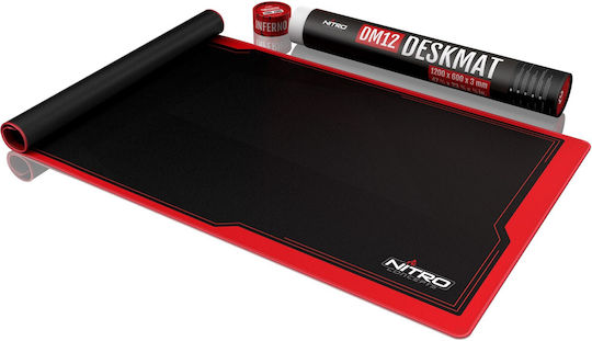 Nitro Concepts Deskmat DM12 Gaming Padel Pentru Mouse XXL (1200mm) Negru/Roșu NC-GP-MP-004