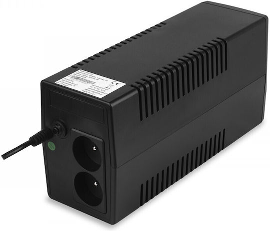 Volt Polska PICO UPS Line-Interactive 600VA 360W με 2 Schuko Πρίζες