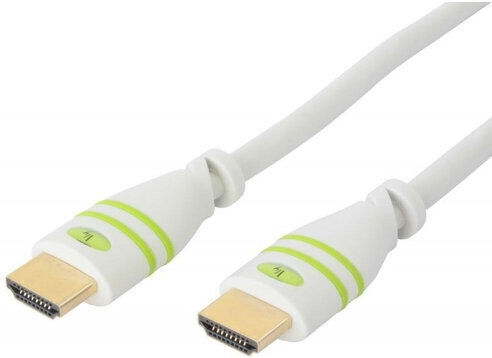 Techly Cable HDMI male - HDMI male 1m Λευκό