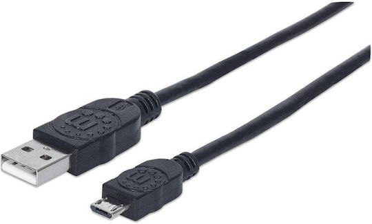 IC Intracom 3m Regular USB 2.0 to micro USB Cable White (325684)