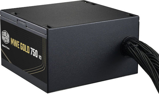 CoolerMaster MWE 750 rev. 3.0 750W Black Computer Power Supply Full Wired 80 Plus Gold