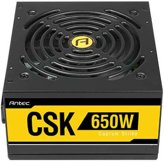 Antec CSK 650 650W Μαύρο Τροφοδοτικό Υπολογιστή Full Wired 80 Plus Bronze