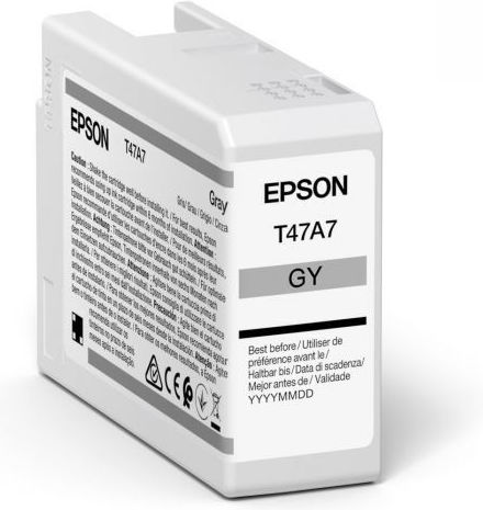 Epson T47A7 UltraChrome Pro 10 Original InkJet Druckerpatrone Gray (C13T47A700)