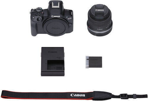 Canon EOS R50 Mirrorless Camera Kit (RF-S 18-45mm f/4.5-6.3 IS STM) Black