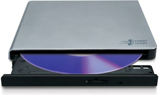 Hitachi-LG Data Storage GP57 External DVD/CD Recorder for Desktop / Laptop Silver