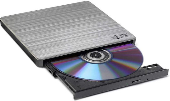Hitachi-LG Data Storage GP60 External DVD/CD Recorder for Laptop / Desktop Silver