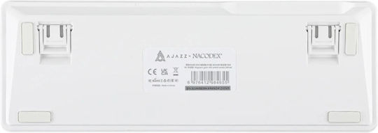 Ajazz AK680 Max Gaming Mechanical Keyboard 65% with Magnetic Switches and RGB Lighting English US White