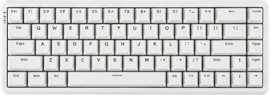 Ajazz AK680 Max Gaming Mechanical Keyboard 65% with Magnetic Switches and RGB Lighting English US White