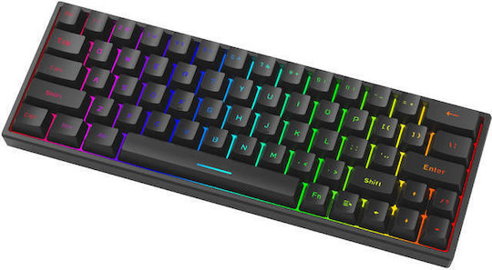 Marvo KG955 Shogo 63 Ασύρματο Gaming Μηχανικό Πληκτρολόγιο 60% με Custom διακόπτες και RGB φωτισμό (Αγγλικό US)