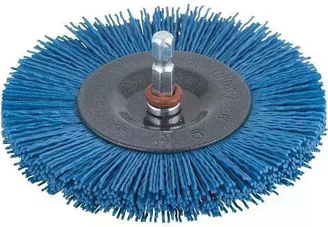 Wolfcraft 2727000 Perie de sârmă din nailon pentru găurire 100mm