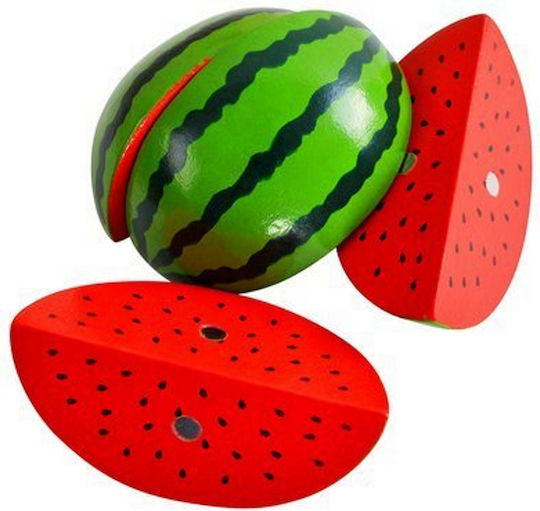Tocător din lemn pentru fructe și legume Idealstore Dimensiuni 23 X 26 X 6 cm Echipat cu diverse legume și fructe Tocător cuțite culori vibrante prindere magnetică dezvoltă imaginația copilului