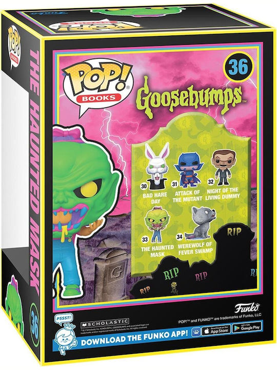 Figurină Funko Pop Cărți Goosebumps Haunted Mask Black Light Funko Ediție Specială #36