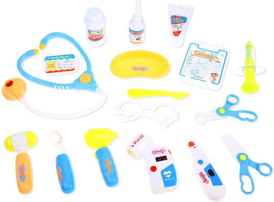 Set de Joacă Doctor Ramiz Ekg Stetoscop Seringă Termometru Multicolor