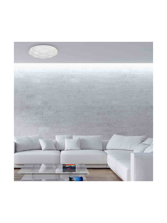 Eko Light Ceiling Mount Light Bathroom 48cm White with Integrated LED