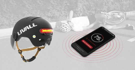 Livall Κράνος για Ηλεκτρικό Scooter σε Λευκό Χρώμα