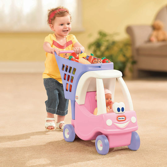 Little Tikes Super Market Cozy Princess Αυτοκινητάκι Ride On Ροζ