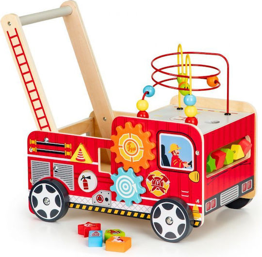 Bildungs-Holzlauflernhilfe Kinder Bigshot Bstl09025 Feuerwehrauto Modell Zubehör Mehrfarbig