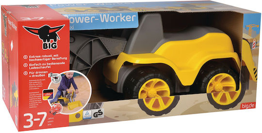 Big Power Worker Maxi Loader Push Excavator Αυτοκινητάκι Ride On για 12+ μηνών Κίτρινο