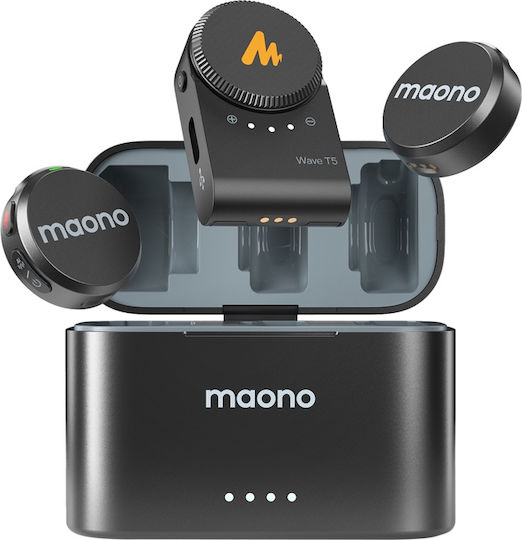 Maono WM650 A2 Σετ Ασύρματο Δυναμικό Μικρόφωνο Πέτου Δημοσιογραφικό