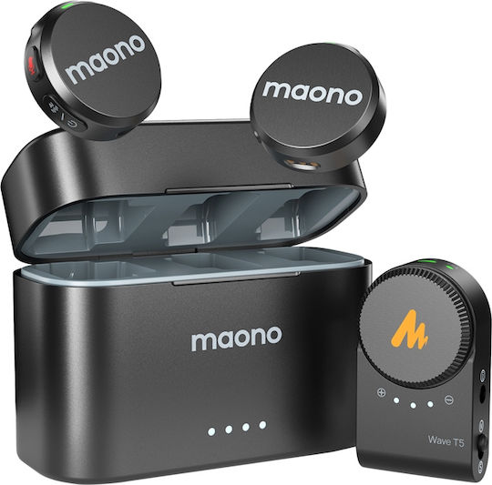 Maono WM650 A2 Σετ Ασύρματο Δυναμικό Μικρόφωνο Πέτου Δημοσιογραφικό