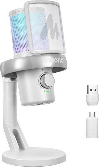 Maono DM40 Pro Електрет Микрофон Настолен в White Цвят