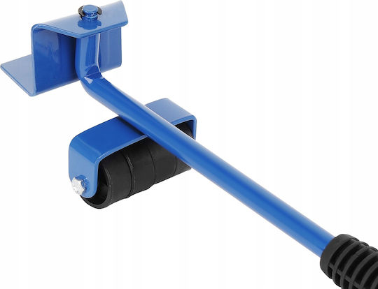 Set mutare mobilă Idealstore Movingkit include 4 suporturi 8 roți pârghie din oțel mâner din cauciuc greutate maximă 150 kg